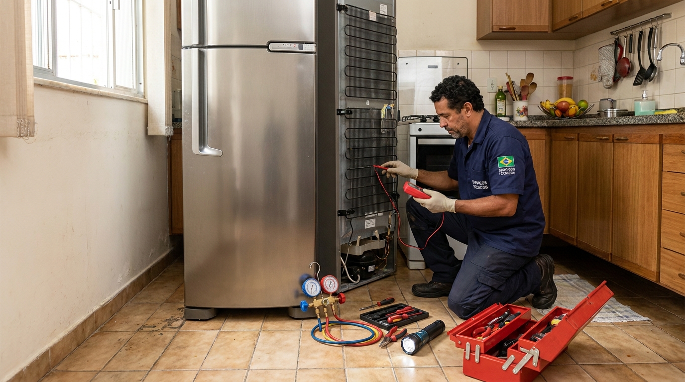 Técnico de geladeira perto de mim no Jardim Janaína, Palmas‑TO